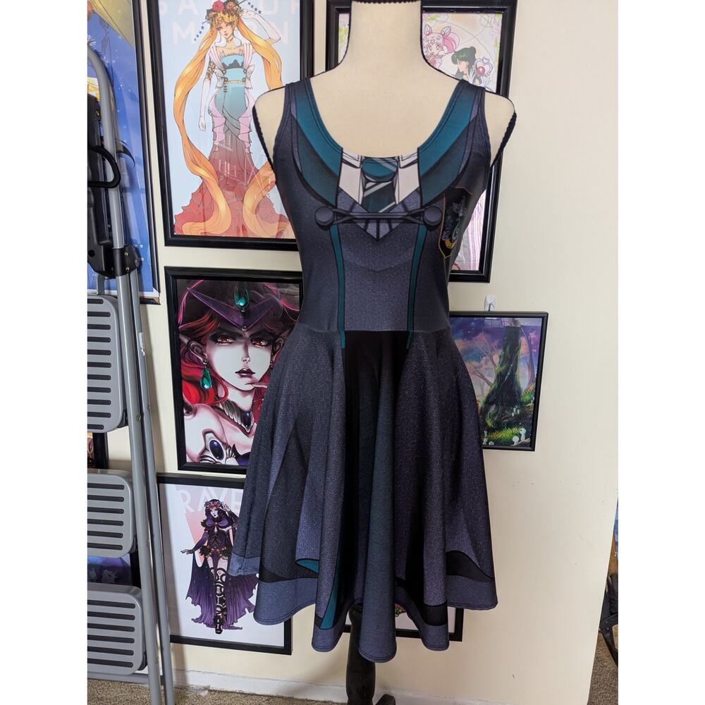 Living Dead Clothing Harry Potter Slytherin Dress Sz M